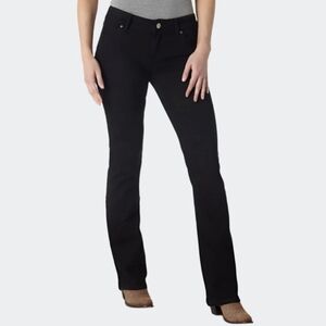 🔴 3/$30 Wrangler 11×35 Women's Midrise Bootcut Jean In Black - 1009MWZBK 11×35